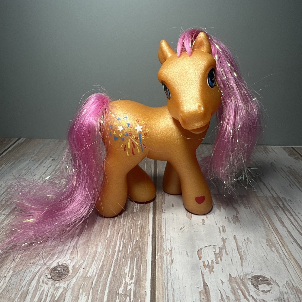 Vintage 2002 G3 My Little Pony Sparkleworks Shimmery With Glitter Hair